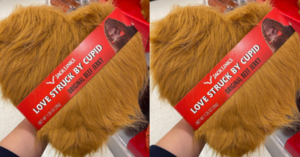 Nothing Says Love Like A Hairy Sasquatch Heart-Shaped Box Filled With Beef Jerky For Valentine’s Day!