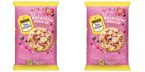 Nestlè Toll House Has Chocolate Chip Cookie Dough Complete With Heart Shaped Sprinkles For Valentine’s Day