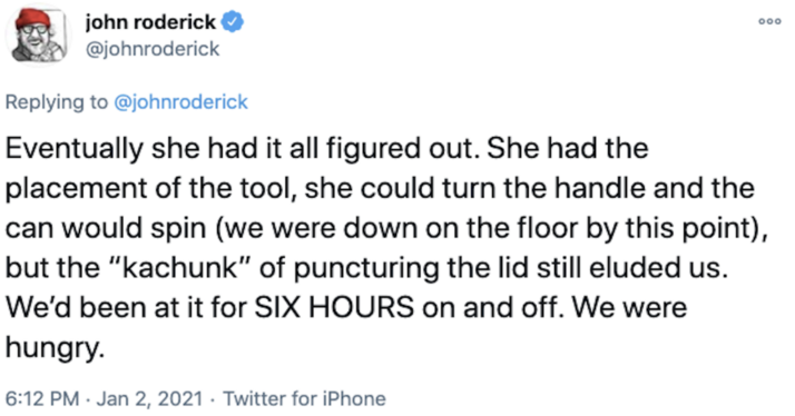 People Can’t Believe This Dad Let His Daughter Struggle With A Can Opener For 6 Hours