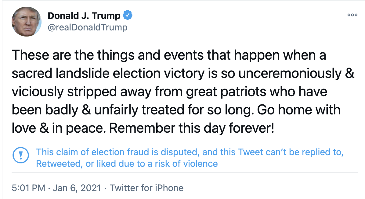 Trump’s Tweets Are Proof He’s Too Unstable To Lead For The Next 14 Days. Change My Mind.
