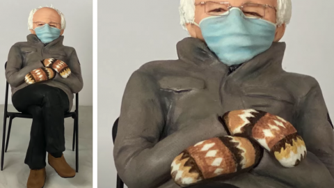 This Woman Made A Cake Of The Viral Bernie Sanders Meme And My Mind Is Blown