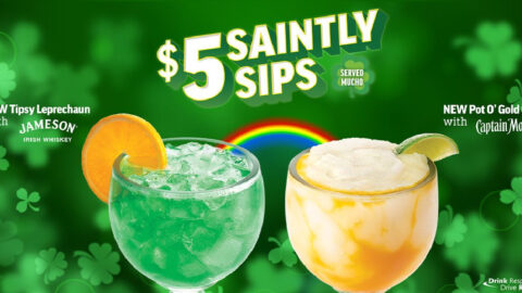 Applebee’s Is Selling Giant $5 Drinks For St. Patricks’s Day Including One Called The ‘Tipsy Leprechaun’!