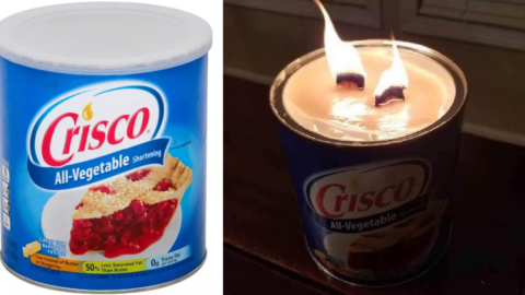 People Are Making Candles Out Of Cans Of Crisco To Use While The Power Is Out