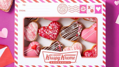 Krispy Kreme’s New Heart Shaped Donuts Have Four Different Fillings Including Cake Batter
