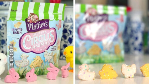 Mother’s Circus Animal Cookies Come In Bunny, Butterfly, And Ducks Shapes Covered In Pastel Colors For Spring