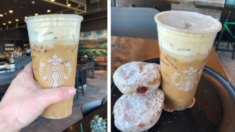 You Can Get A Latte That Tastes Just Like A Jelly Donut at Starbucks