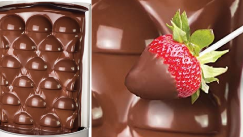 Everyone Needs This Chocolate Waterfall In Their Life Because, Why Not?