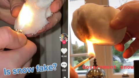 People Are Claiming The Snow In Texas Is Fake And That It Was Sent By Bill Gates