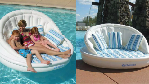 You Can Get A 3-Person Inflatable Raft That’s Basically A Sofa For The Water