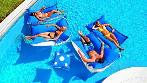 You Can Get Giant Bean Bag Pool Floats and I Need One Now