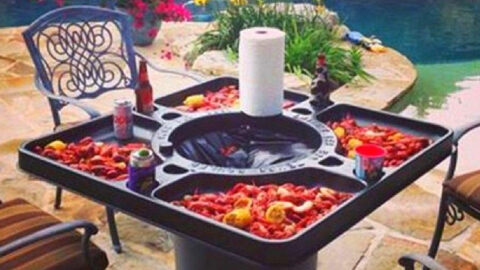 This Tabletop Makes It So Much Easier To Eat Your Crawfish, Lobster, And Shrimp