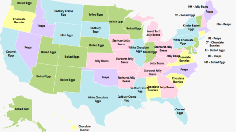 This Map Shows The Most Popular Easter Treats Across The U.S.