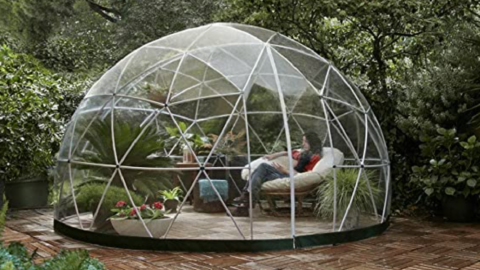 You Can Get A Huge Garden Dome So You Can Glamp In Your Own Backyard