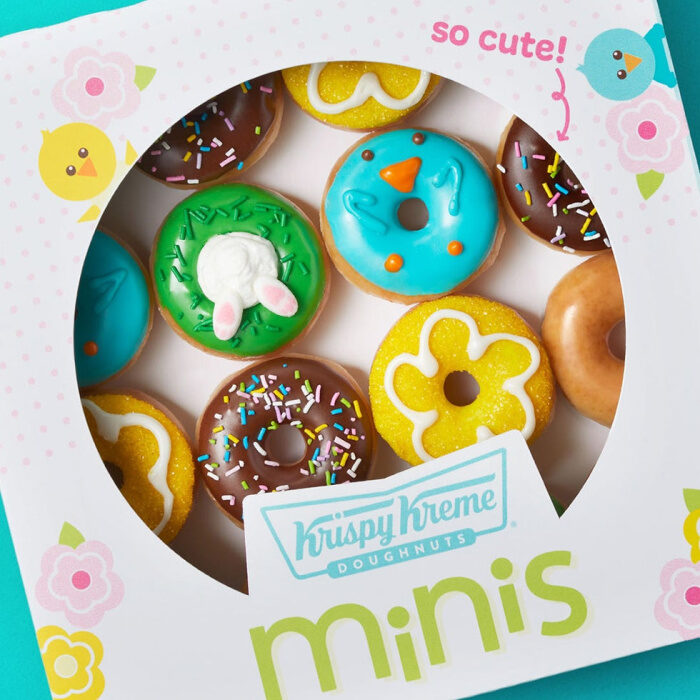 This image has an empty alt attribute; its file name is Krispy-Kreme-Easter-donuts--700x700.jpg