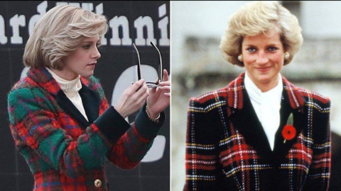 Kristen Stewart Looks Just Like Princess Diana On The Set Of The Movie ‘Spencer’