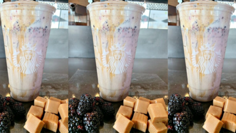 Inject Some Spring Into Your Day With The New Blackberry Caramel Macchiato from Starbucks