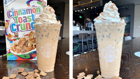 You Can Get A Cinnamon Toast Crunch Drink at Starbucks That Tastes Just Like The Cereal!
