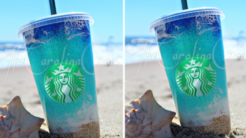 This Starbucks Beach Themed Tumbler Will Make You Feel Like You’re At The Beach