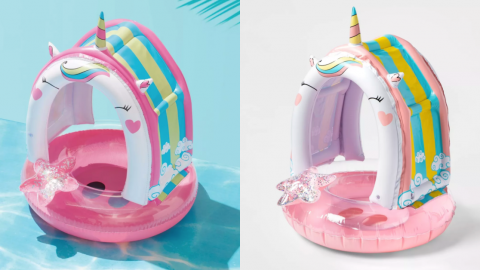 This Canopy Unicorn Pool Float Is Perfect For The Toddler That Loves Unicorns