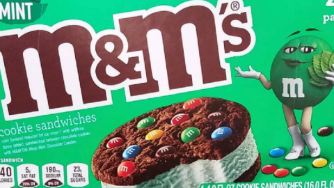 M&M’s Released Mint Cookie Sandwiches Stuffed With Huge Chunks of M&M’s