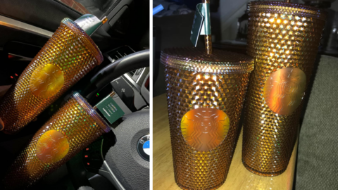 Starbucks Released A Gold Studded Tumbler That’ll Have You Feeling Fancy