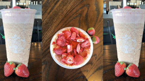 This Strawberry Shortcake Latte From Starbucks Will Have You Feeling “Berry” Good