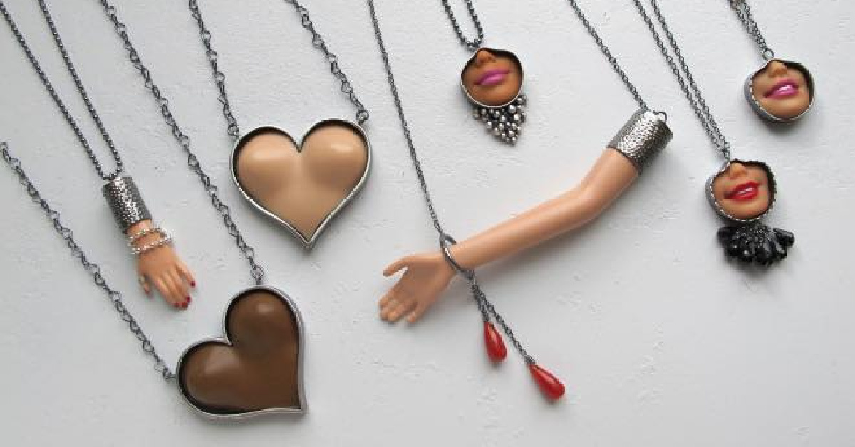 You Can Get Jewelry Made From Barbie Doll Pieces And They Are Pretty Amazing
