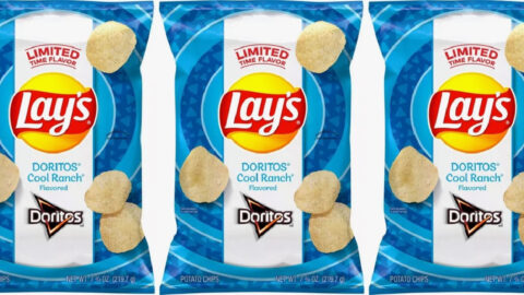 Lay’s Is Releasing Potato Chips That Are Coated With A Dusting Of Doritos Cool Ranch Flavor