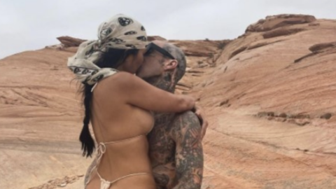 Travis Barker And Kourtney Kardashian Shared Some Serious PDA Pictures Of Their Vacation Together