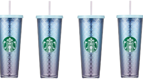 Starbucks Has A New Tumbler With Blue And Purple Ombre Mermaid Scales