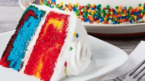 Walmart Is Currently Selling A Colorful Cake That Includes Every Color Of The Rainbow