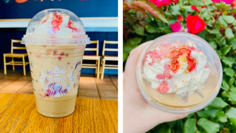 You Can Get A White Chocolate Raspberry Cake Latte From Starbucks That Is Dessert In A Cup