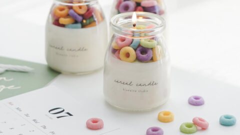 You Can Get Cereal Candles That Have Milk And Fruit Loops Pieces Inside