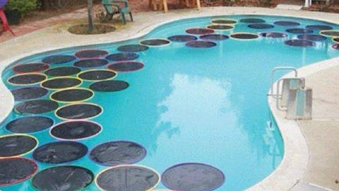 You Can Make Solar Panel Hula Hoops That’ll Absorb Sunlight So Your Pool Is Always Warm