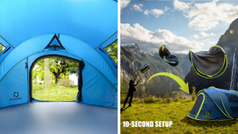 This Pop-Up Tent Can Be Assembled In Seconds Just By Throwing It In The Air