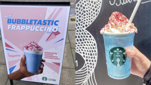 Starbucks Released A New Bubbletastic Frappuccino That Tastes Like Blue Bubblegum