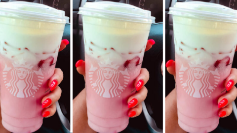 Here’s How You Make A Strawberry Creme Saver Drink at Starbucks