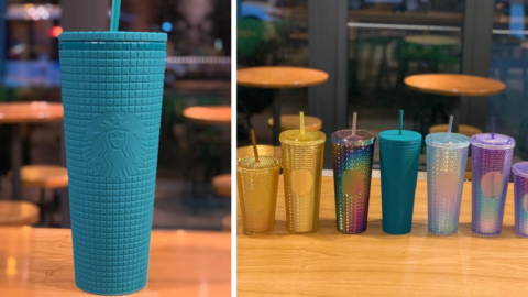 Starbucks Is Releasing A Teal Bling Cup and I Need It Now