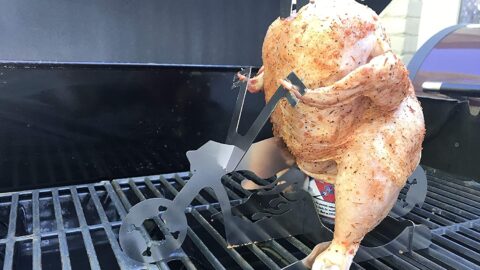 You Can Get A Flaming Bike Beer Can Chicken Stand For The Grill Master That Likes To Be Extra
