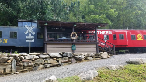You Can Spend The Night In A Railroad Caboose In The Middle Of The North Carolina Smoky Mountains