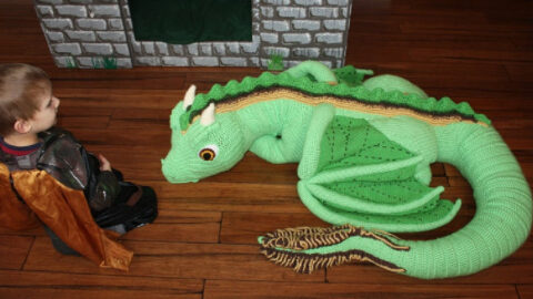 You Can Crochet A Life-Sized Baby Dragon And I Must Have One!