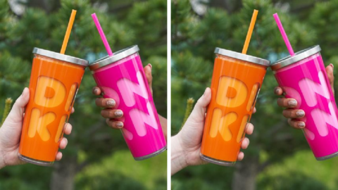 Move Over Starbucks, Dunkin’ Just Dropped Colorful New Tumblers That Are Totally Gorgeous