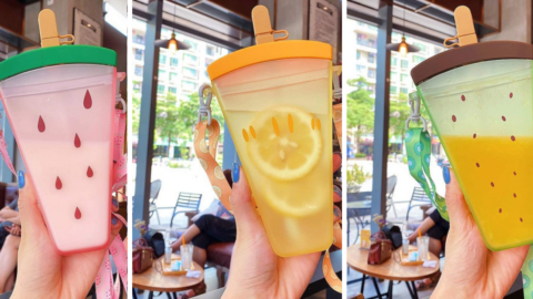 These Colorful Water Bottles Are Designed To Look Like Fruit Popsicles And I Want All of Them