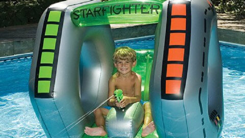 You Can Get A Starfighter Pool Float That Also Blasts Water For The Most Fun This Summer