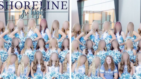 A Junior High Cheerleader With Down Syndrome Was Left Out Of Her Yearbook Cheerleading Team Photo And This Makes Me So Sad