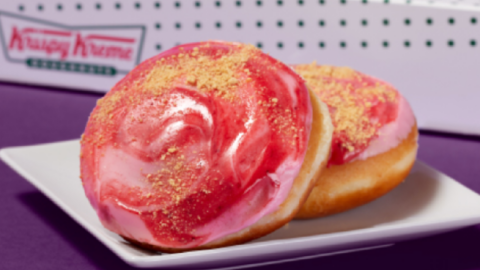 Krispy Kreme Is Releasing A Strawberry Supermoon Doughnut For One Day Only And I’m So There