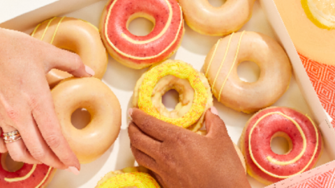 Krispy Kreme Just Released A Collection Of New Doughnuts That Are Dripping In Lemonade Glaze