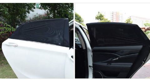 This Mesh Sun Shade Keeps The Sun And Bugs Out Of Your Car When Your Windows Are Down And I Need One Now