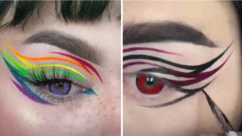 Pinstripe Eyeliner is The New Hot Beauty Trend and I’m Jealous Of The Skills