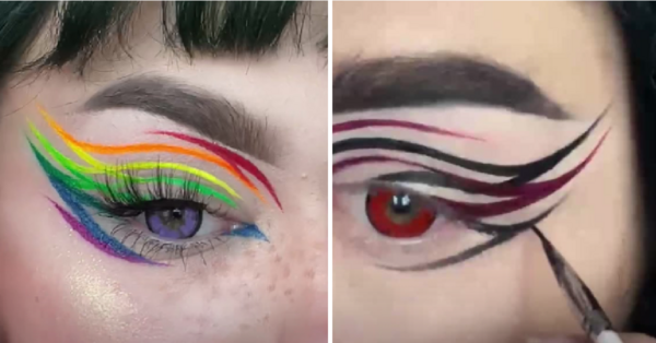 Pinstripe Eyeliner is The New Hot Beauty Trend and I’m Jealous Of The Skills